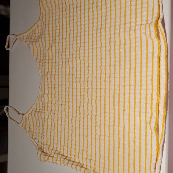 Striped Shirred Super Soft Tank - Picture 1 of 6